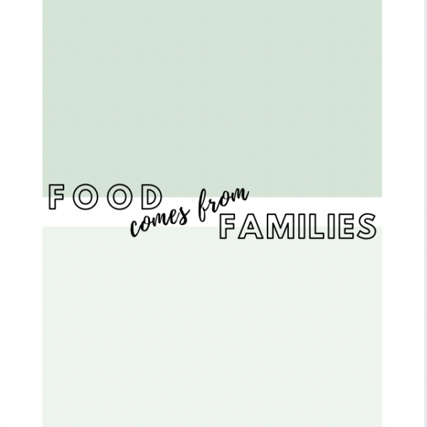 Notepad - Food Comes from Families